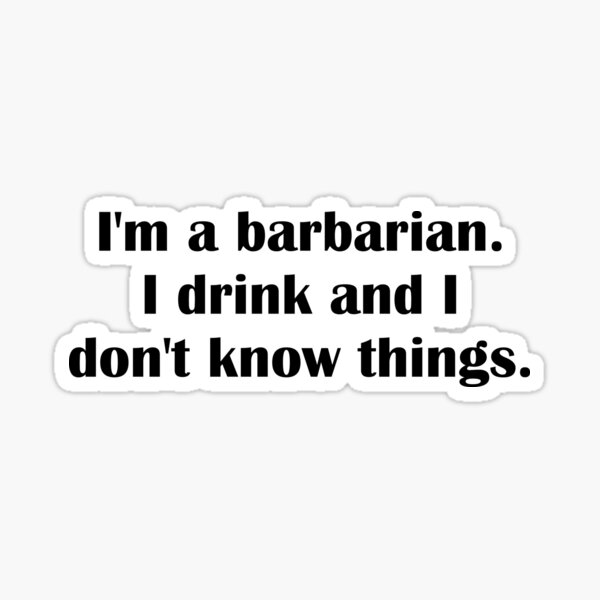 D&D Barbarian Sticker