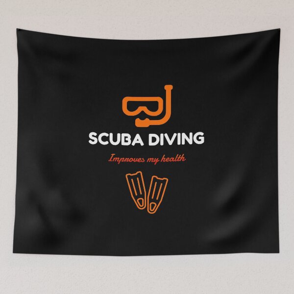 Item preview, Scuba Diving Improves My Health designed and sold by Belcibol.