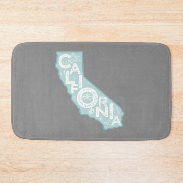Item preview, California Map Typography Blue designed and sold by HelloGentry.