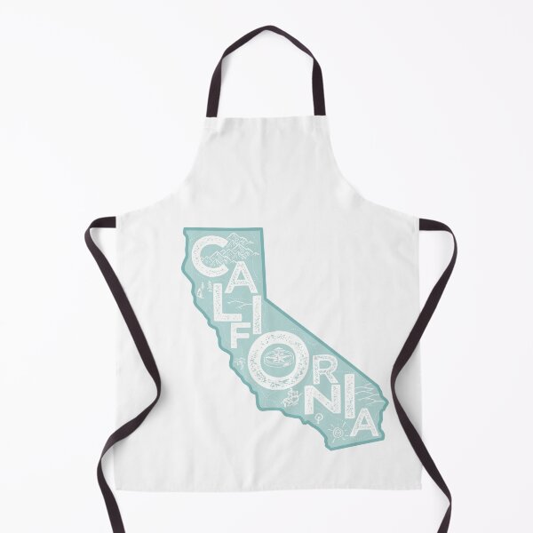 Item preview, California Map Typography Blue designed and sold by HelloGentry.