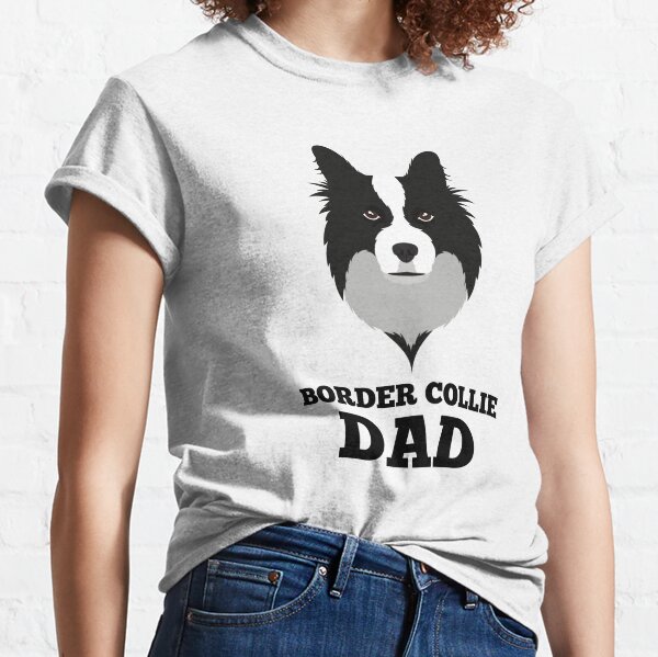 Border Collie T-Shirt Shirt Printed Tee I Love Heart Paw Dog Pet Puppy Pup 