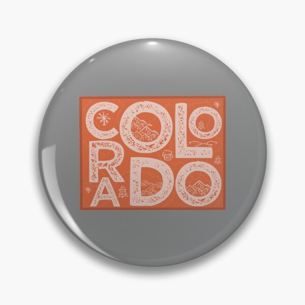 Artikelvorschau, Colorado Map Typografie Rot entworfen und verkauft von HelloGentry.