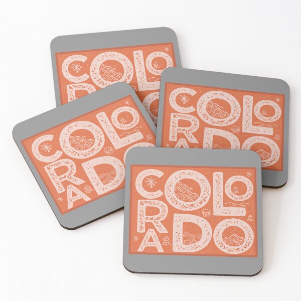 Item preview, Colorado Map Typography Red designed and sold by HelloGentry.