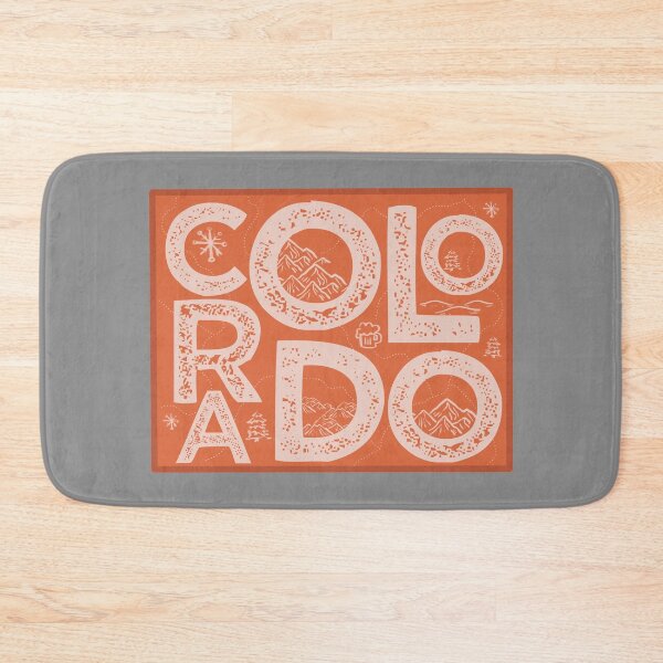 Item preview, Colorado Map Typography Red designed and sold by HelloGentry.
