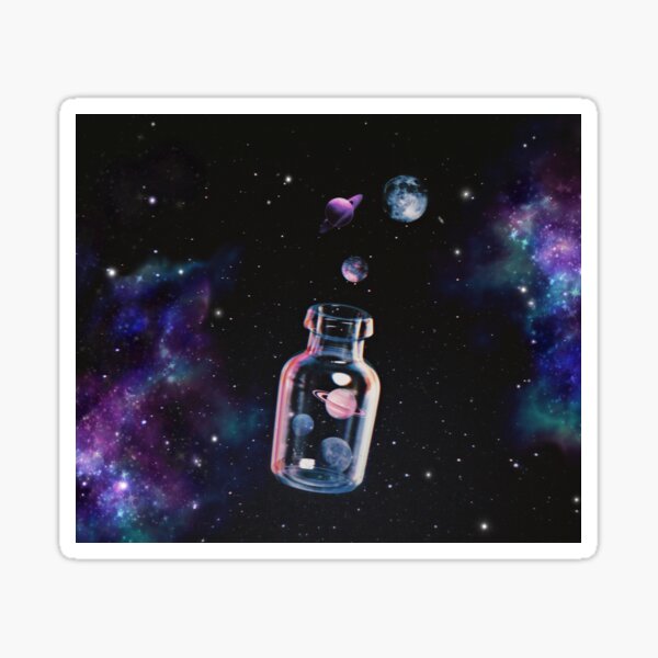 Galaxy Jar Sticker