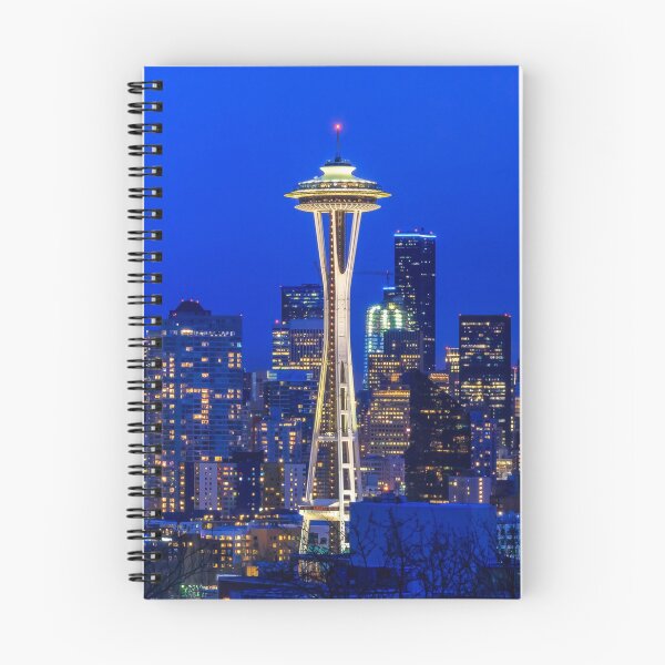 Item preview, Famous Space Needle in Seattle at sunset designed and sold by SvetlanaSF.