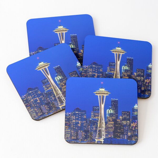 Item preview, Famous Space Needle in Seattle at sunset designed and sold by SvetlanaSF.