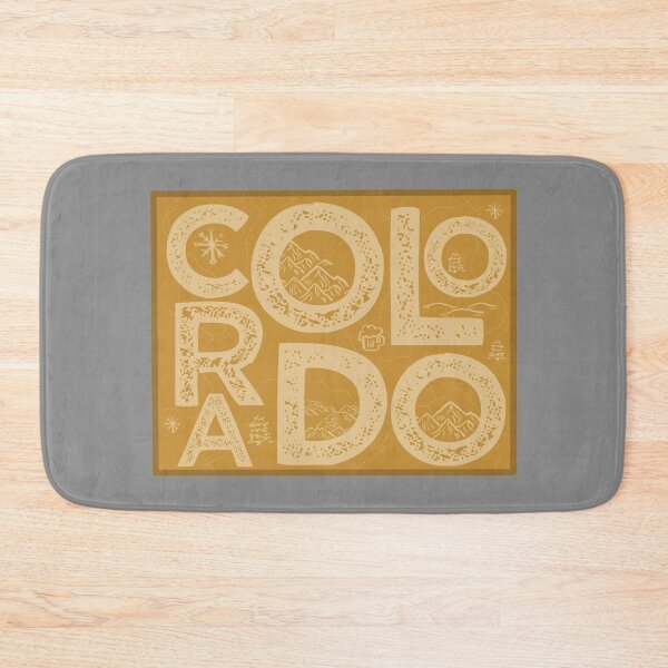 Item preview, Colorado Map Typography Brown designed and sold by HelloGentry.