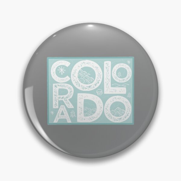 Item preview, Colorado Map Typography Blue designed and sold by HelloGentry.