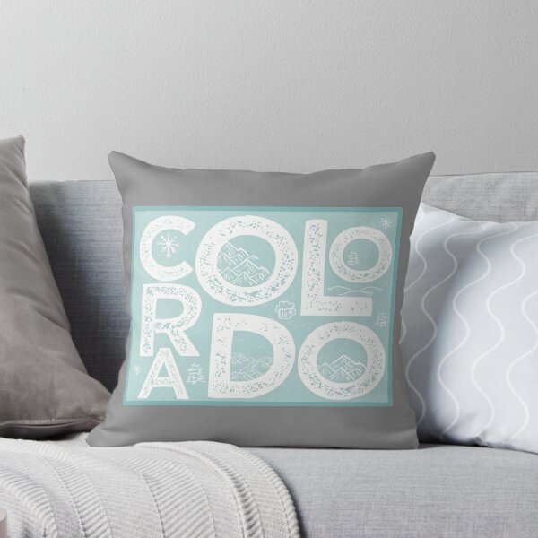 Item preview, Colorado Map Typography Blue designed and sold by HelloGentry.