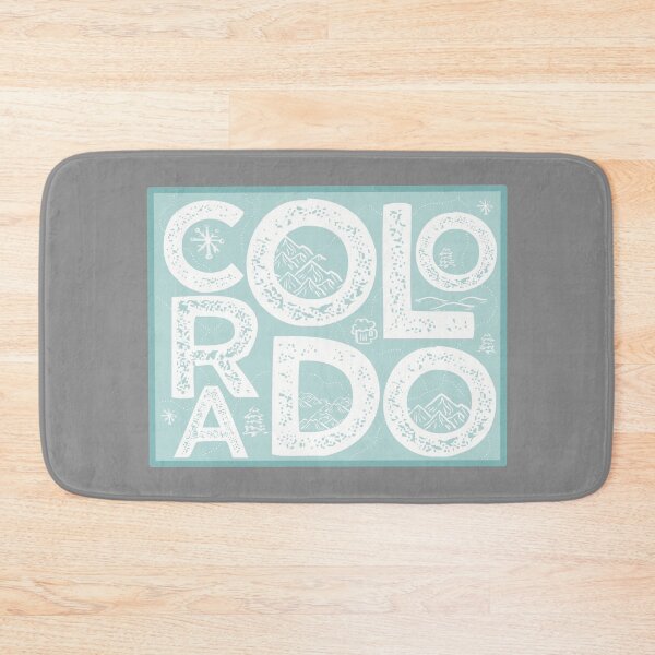 Item preview, Colorado Map Typography Blue designed and sold by HelloGentry.