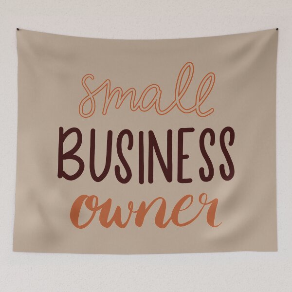 Item preview, Small Business Owner Hand Lettered Design - Copper and Brown designed and sold by annedesignco.