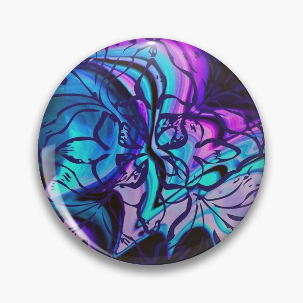 Item preview, Liquid Saturated Contrast Marbling with Medallion designed and sold by DaughterofYah.