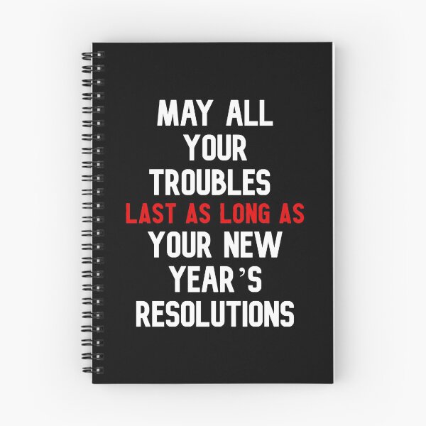 Item preview, new year's resolutions Happy new year funny quotes and gifts designed and sold by The Full Cart.