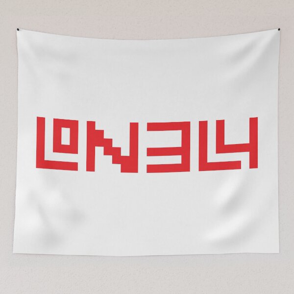 Item preview, L0N3L4 pixels red & white designed and sold by Ray Loka.