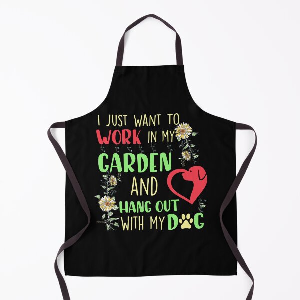 Item preview, I Just Want To Work In My Garden And Hang Out With My Dog designed and sold by TRUMSPEED.