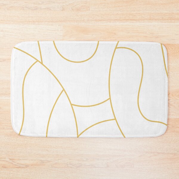Item preview, Abstract Gold and White Line Art designed and sold by shopsimply.