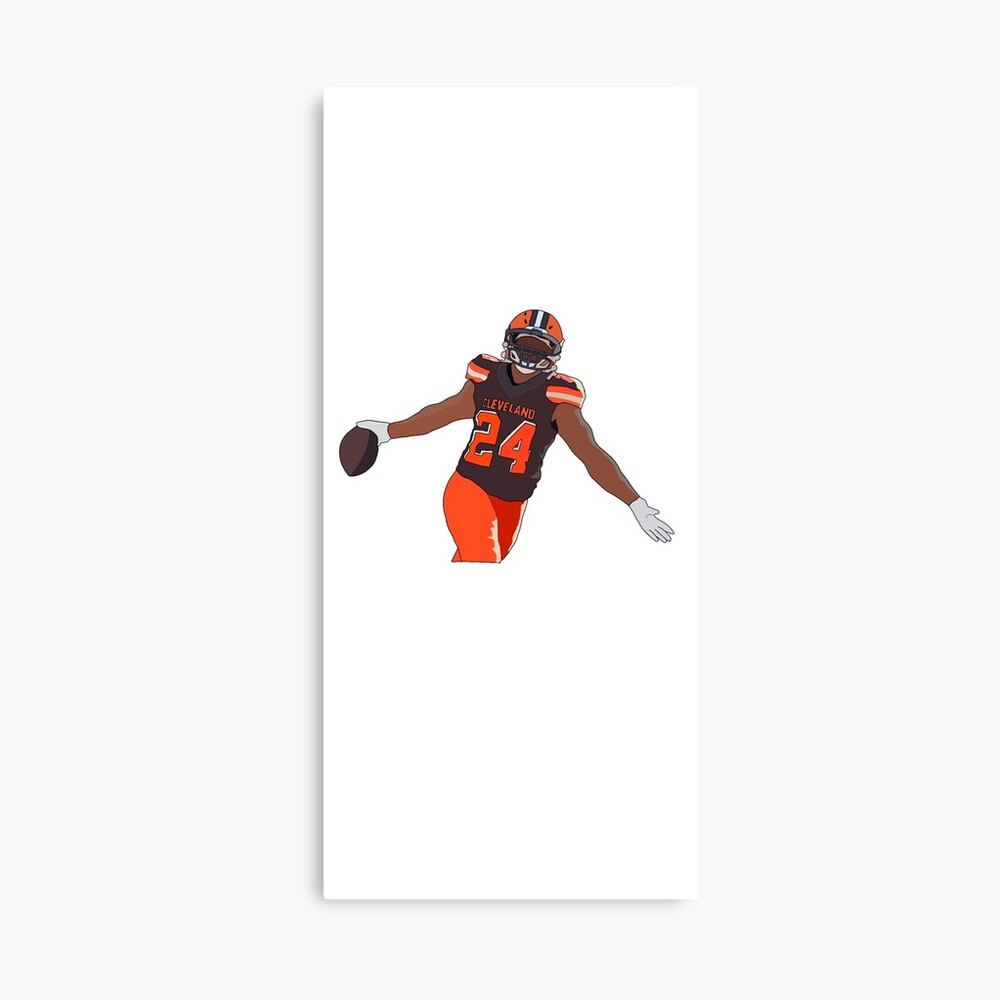 Full Chubb- Nick Chubb Cleveland Browns Metal Print by VcArt - Pixels