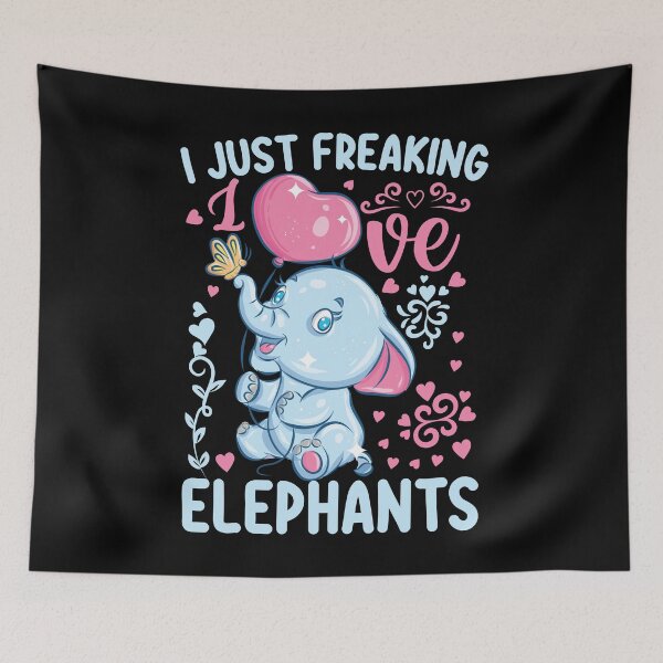 Item preview, I Just Freaking Elephants Gift Design designed and sold by Joxxio.