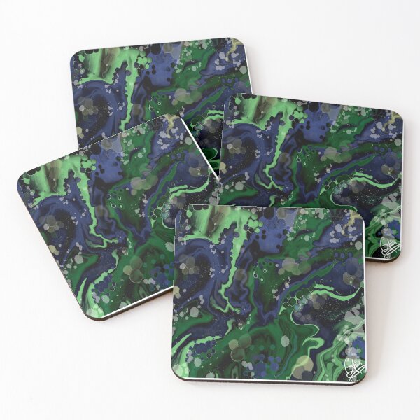 Item preview, Marianas, digital fluid pour with cells designed and sold by MayGreenAbgrall.