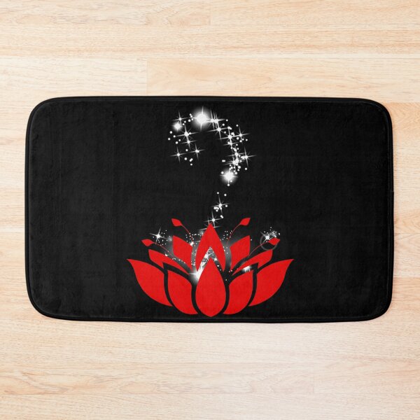 Item preview, Magical Lotus Flower In Solid Red designed and sold by RosieSunflower.