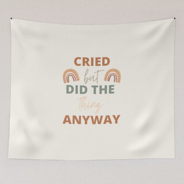 Item preview, CRIED but did the thing anyway rainbows designed and sold by MNCO.