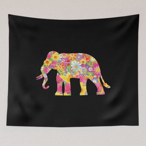 Item preview, Colorful Flower Elephant Gift Design designed and sold by Joxxio.