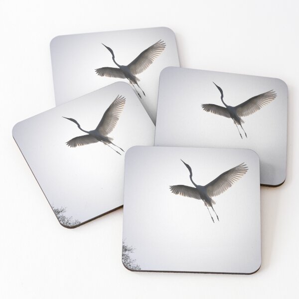 Item preview, Great Egret Soaring Into the Light designed and sold by richardbryce.