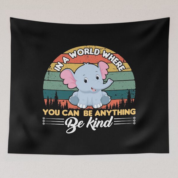 Item preview, Vintage Be Kind Elephant Gift Design designed and sold by Joxxio.