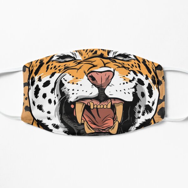 Máscaras de leopardo Máscaras ajustadas Máscaras planas Mascarilla plana