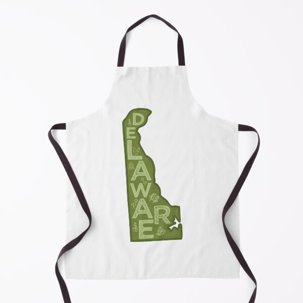 Item preview, Delaware Map Typography Green designed and sold by HelloGentry.