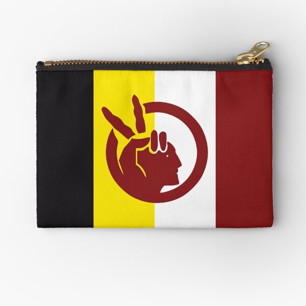 American Indian Movement AIM Flag Hd High Quality Zipper Pouch