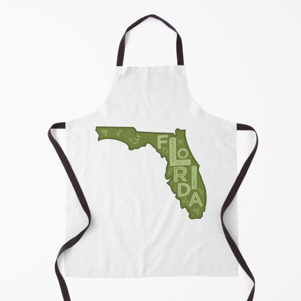 Item preview, Florida Map Typography Green designed and sold by HelloGentry.