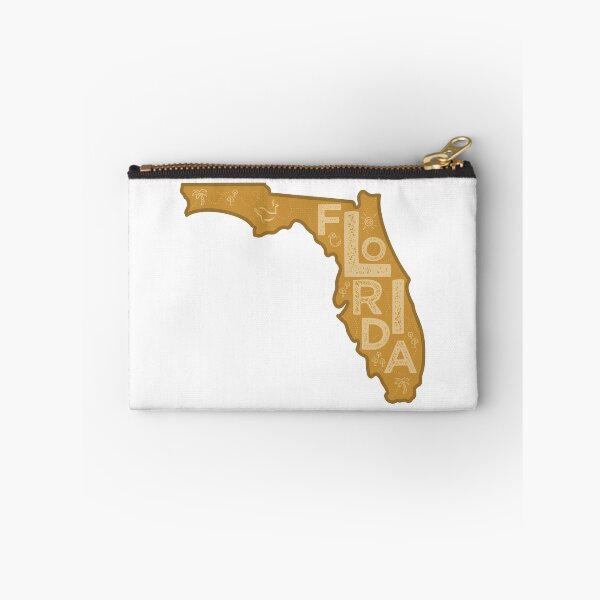 Item preview, Florida Map Typography Brown designed and sold by HelloGentry.