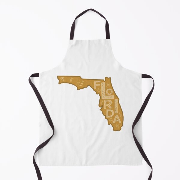 Item preview, Florida Map Typography Brown designed and sold by HelloGentry.