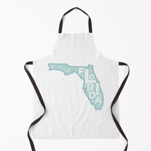 Item preview, Florida Map Typography Blue designed and sold by HelloGentry.