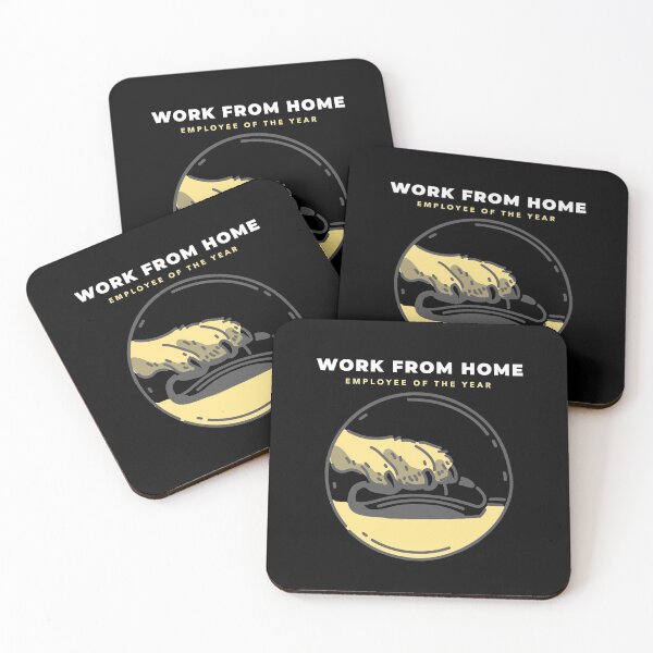 Item preview, Work From Home Employee OF The Year Cute Dog designed and sold by ChaseCoClothing.