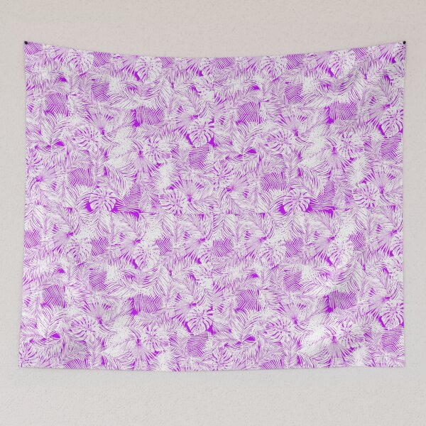 Item preview, tropical purple leaves pattern designed and sold by OMdesigns93.