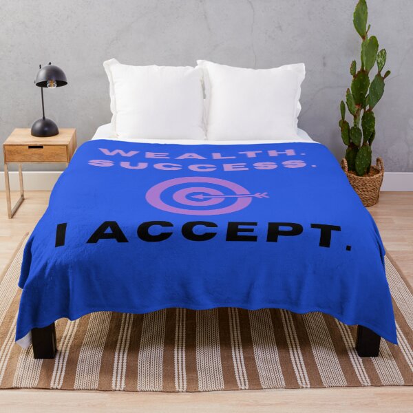 Item preview, Positive quotes: "Wealth. Success. I accept." design for you designed and sold by AyeAyeBeans.