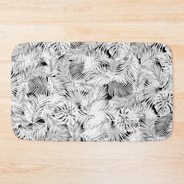 Item preview, black tropical leaf pattern designed and sold by OMdesigns93.