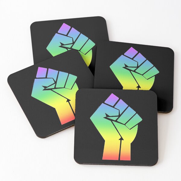 Item preview, Rainbow Black Lives Matter Raised Fist designed and sold by heyitslynslie.