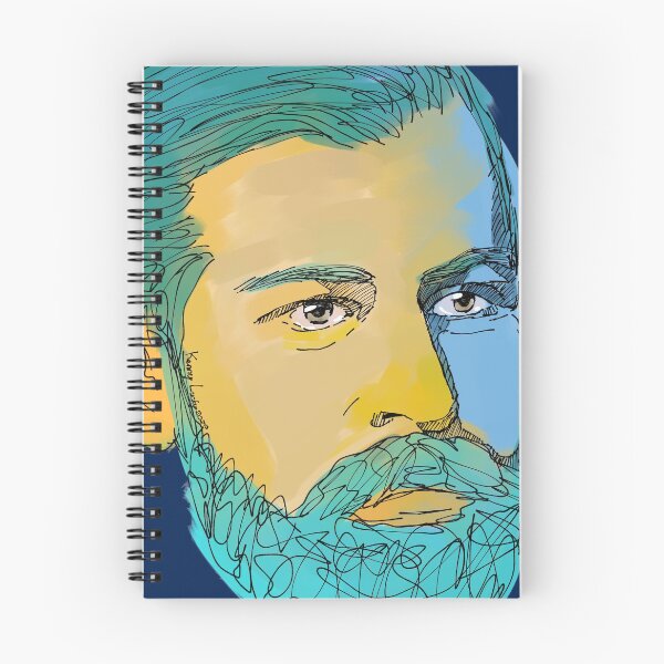 Item preview, Young Sigmund Freud illustration designed and sold by KennyLucky.