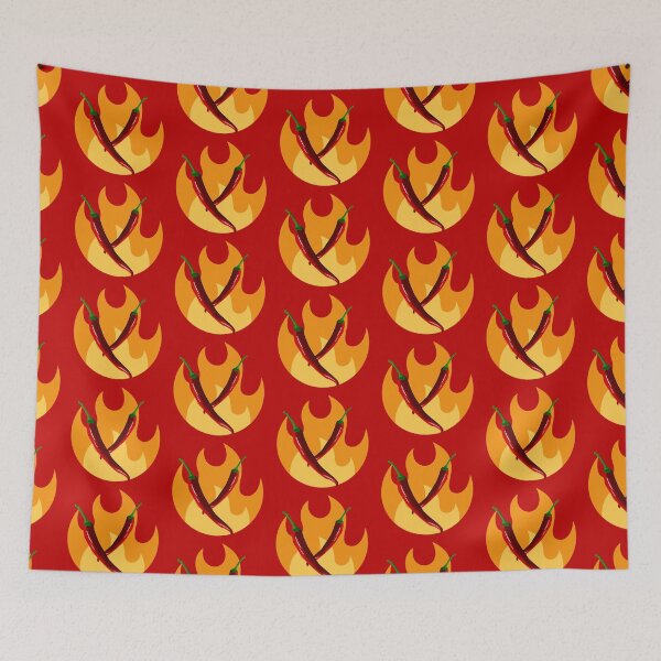 Item preview,  Chili Pepper Tshirt Tee Shirt Hot Sauce Cute Funny Kawaii Graphic Cartoony Design for Apparel Accessories Home Decor Skins Totes Bags Wall Art Stickers designed and sold by Rocbebe.