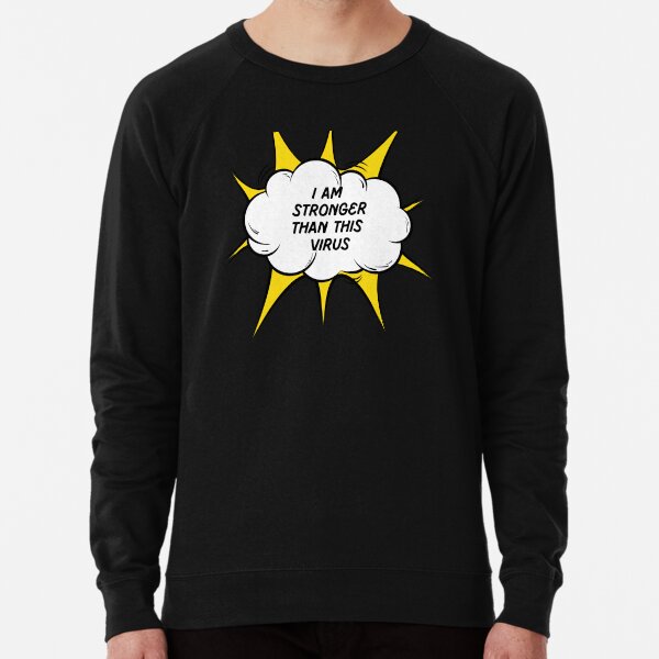 Superhero vs Virus Lightweight Sweatshirt