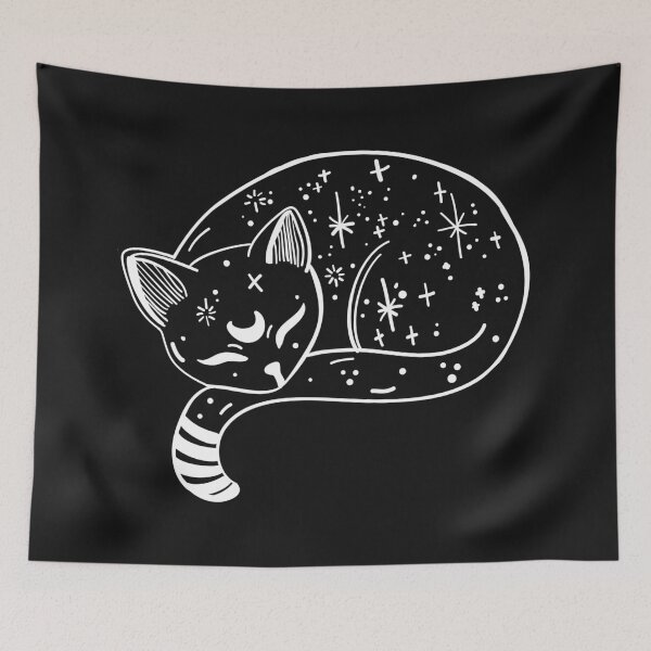 Item preview, White Cosmic cat designed and sold by Arinom.