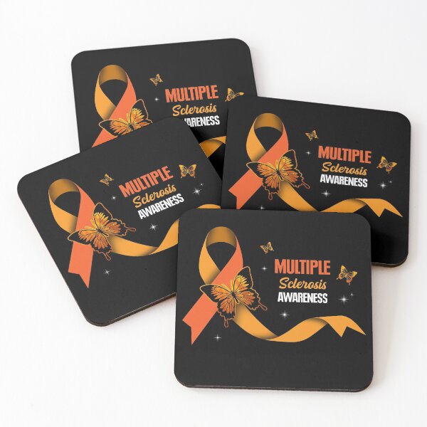 Item preview, Best Support Multiple Sclerosis Warrior Birthday Shirt Butterfly Ribbon Awareness T Shirt designed and sold by tuanitus.