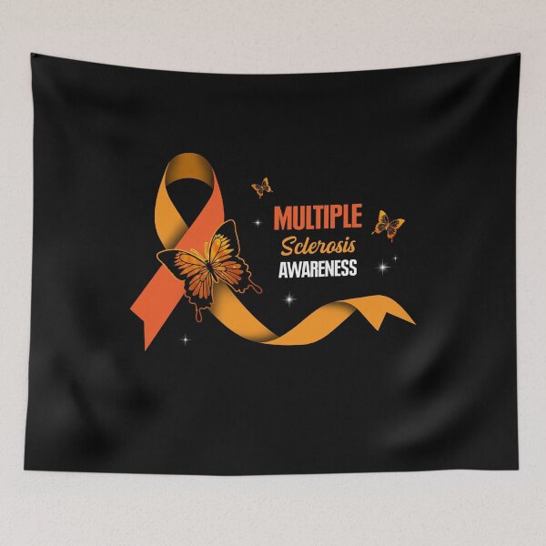 Item preview, Best Support Multiple Sclerosis Warrior Birthday Shirt Butterfly Ribbon Awareness T Shirt designed and sold by tuanitus.