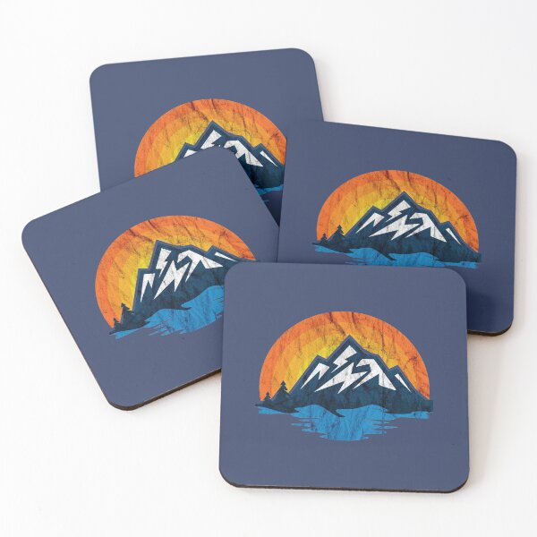 Item preview, Mountain Sunset Retro Vintage designed and sold by tpixx.