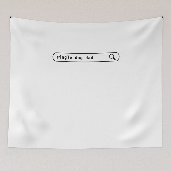 Item preview, Single dog lover boyfriend searching in White designed and sold by Roy Store.