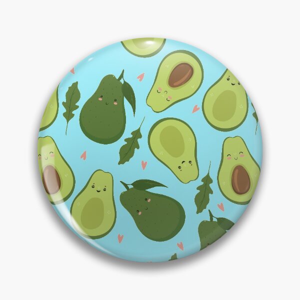 Item preview, cute pattern with avocado and arugula leaves designed and sold by burbura.